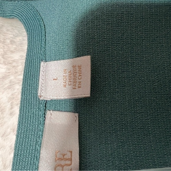 Caroline Issa teal hydro Nordstrom Signature top womens size large - Picture 7 of 10